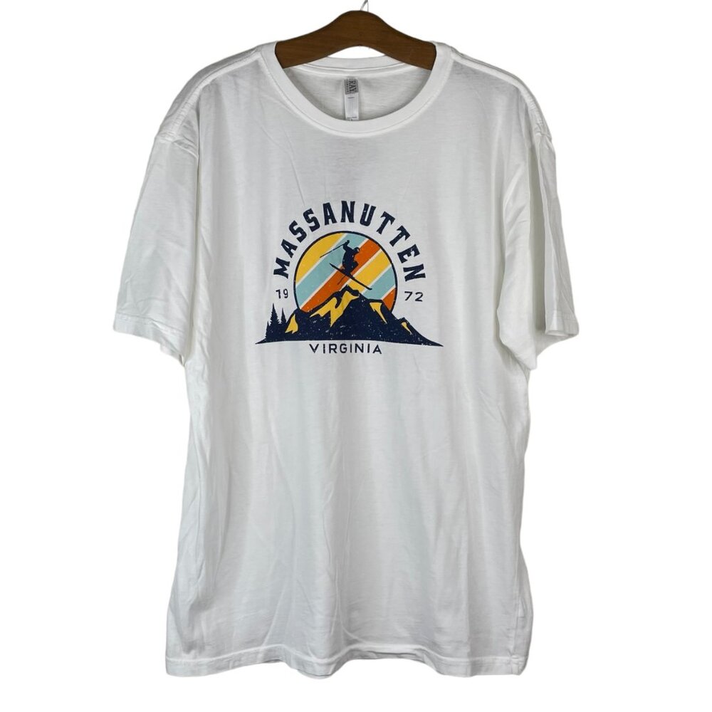Ouray Pigment Dyed Short Sleeve TShirt Massanutten Virginia Cotton Size Large NE